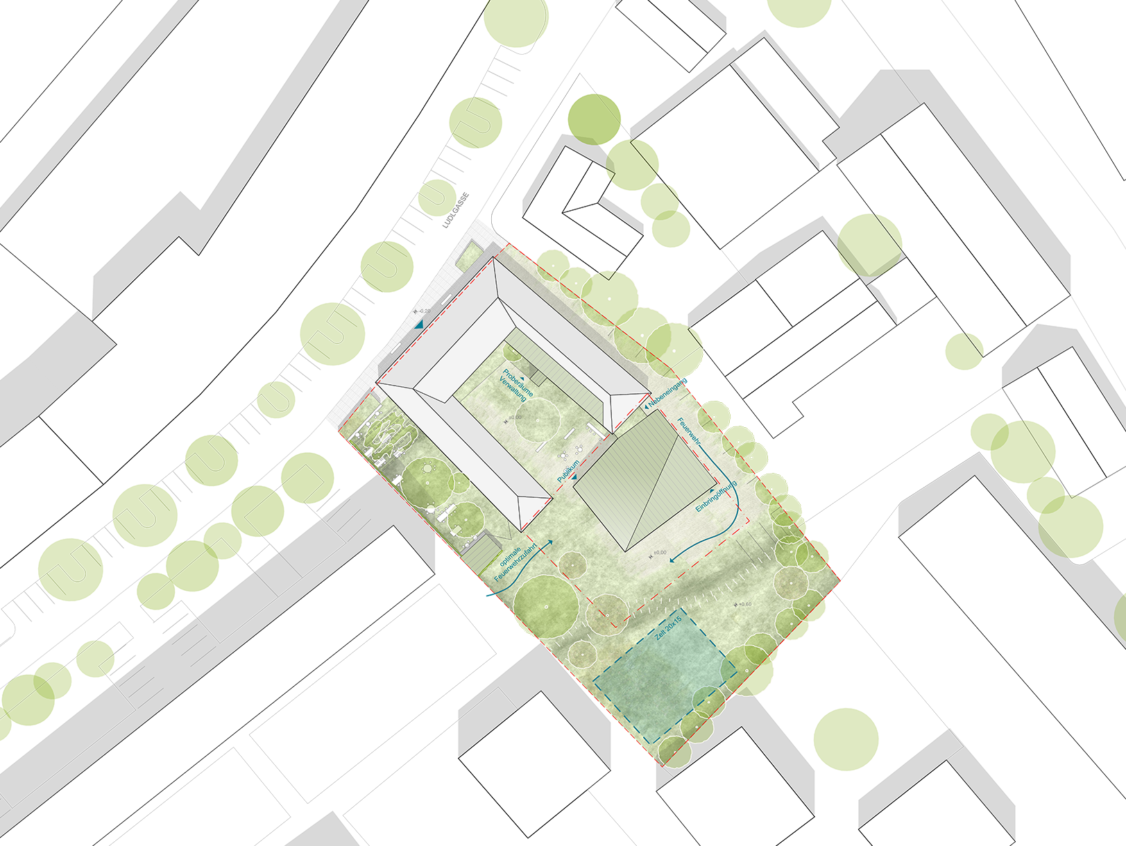 kultur kulturhof architektur veranstaltung konzerte modell grüne fassade bauen im bestand altbau sanierung